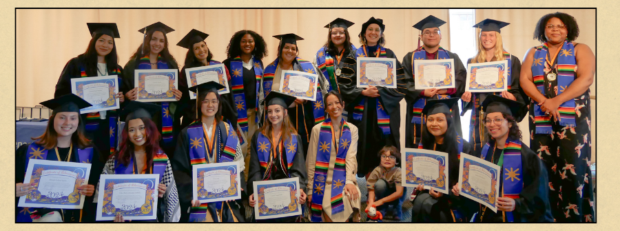 2 of 3, Stoles and Medals Display for the Ethnic Studies Graduating Class of 2024