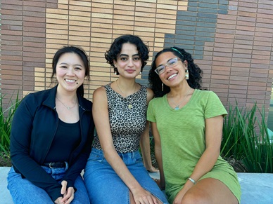 Christie Yamasaki, Sara Almalla, and Racquel West